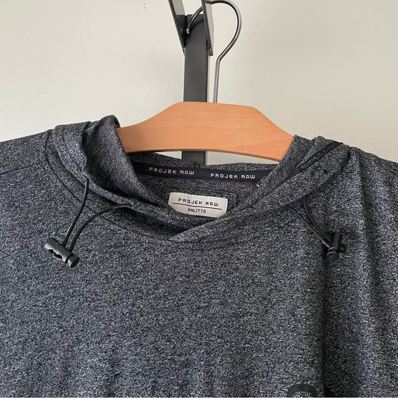 Projek Raw Hoodie Pullover Long Sleeve Shirt Tshirt With Hood Mens Size XXL - Picture 7 of 7